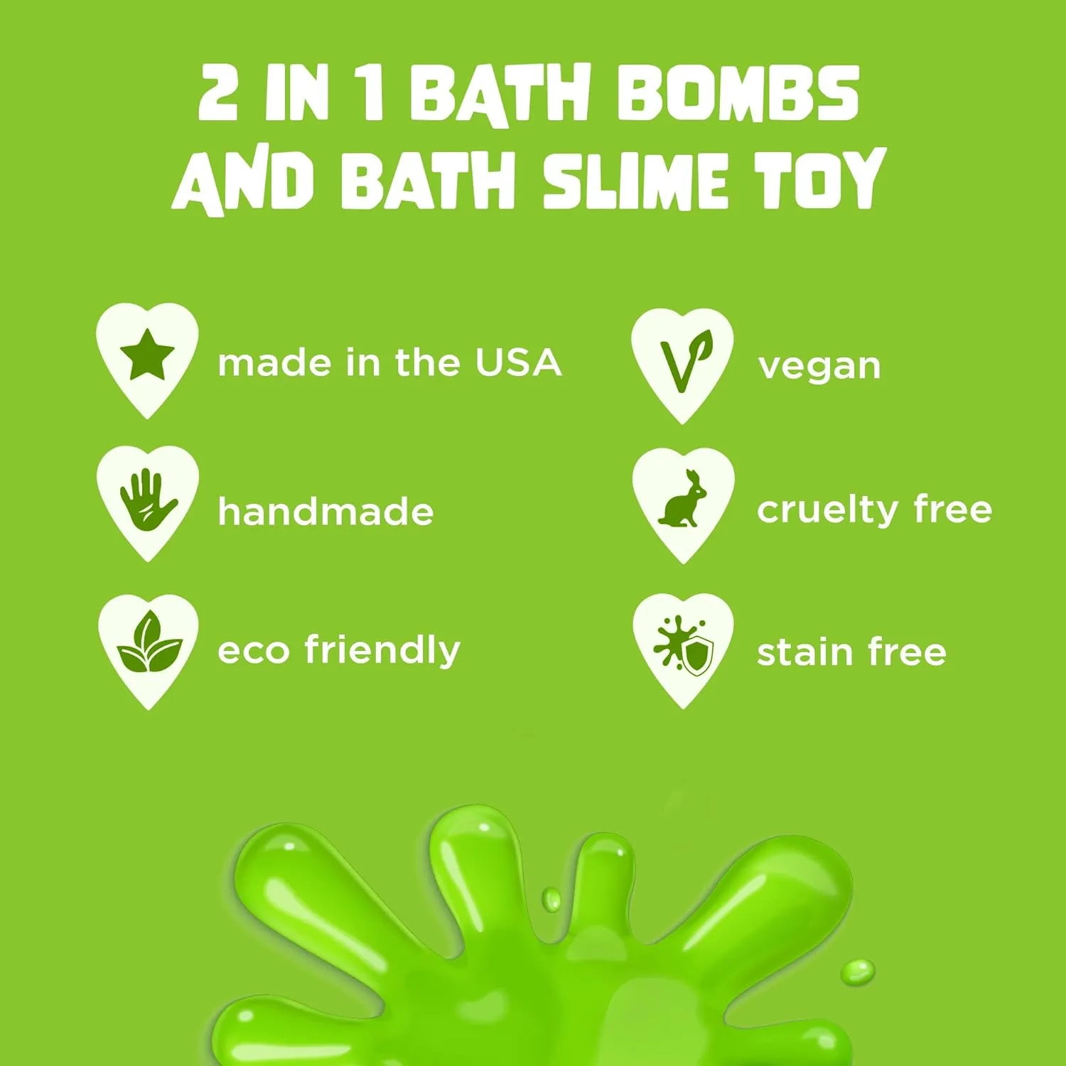 Bubble Bombs for Kids with Surprise Bath Slime Inside (6 Pack) - Colorful Sensory Toys Inside for Boys & Girls – Fizzes, Foams & Bubbles, Fruity Scents, Made in USA by Two Sisters