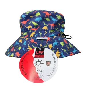 Bucket Hat 7cm Brim DINO ROAR NAVY