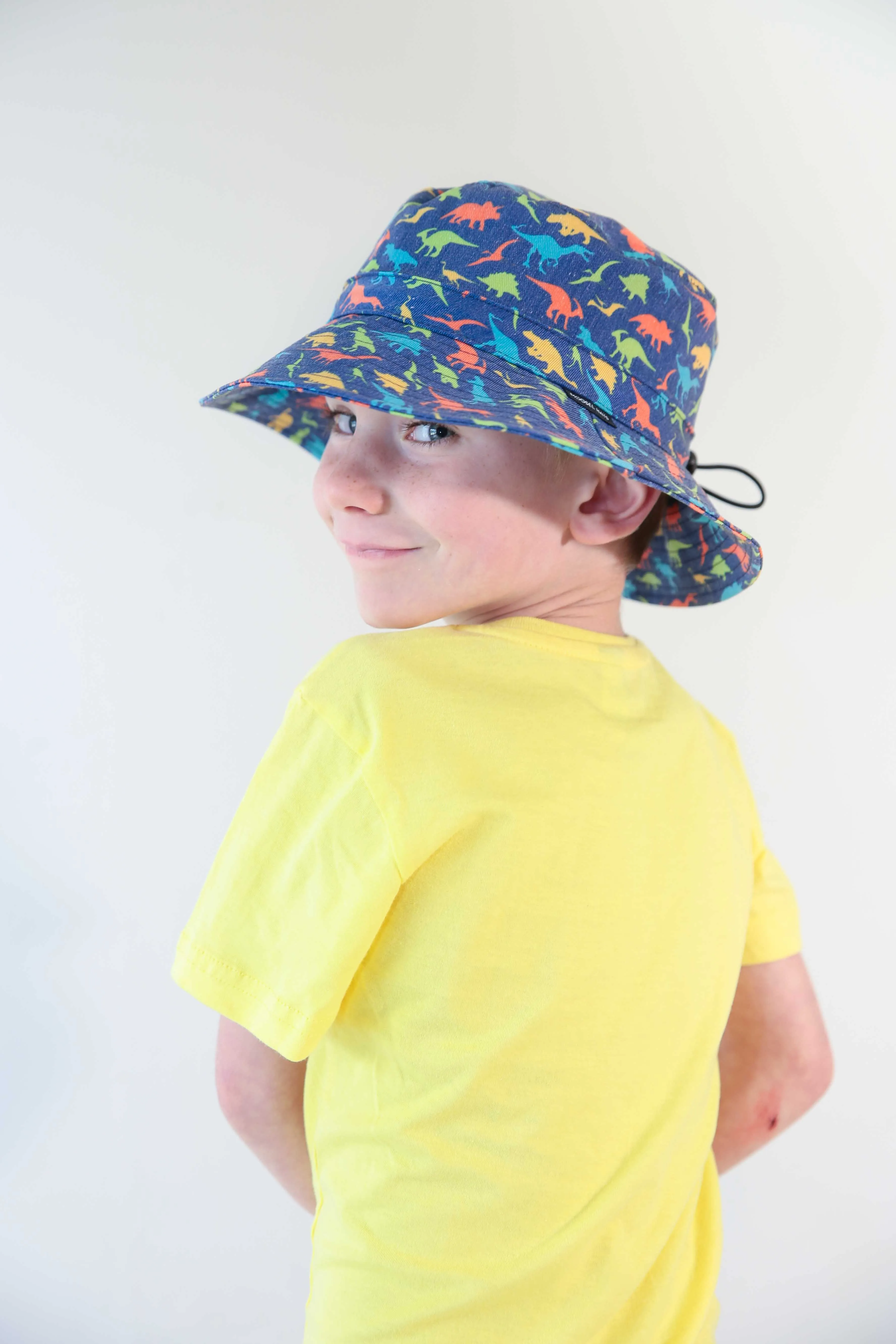 Bucket Hat 7cm Brim DINO ROAR NAVY