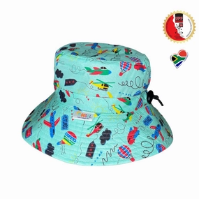 Bucket Hat 7cm Brim MINTY PLANES