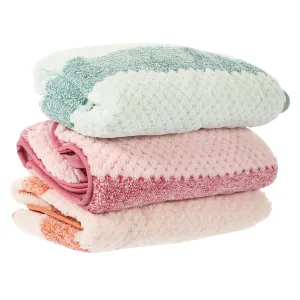 CANIGHT Thickened Face Towel Set 3pc Cloth Washcloths High Absorbency Soft Gentle for Daily Use Spa Hotel Quality