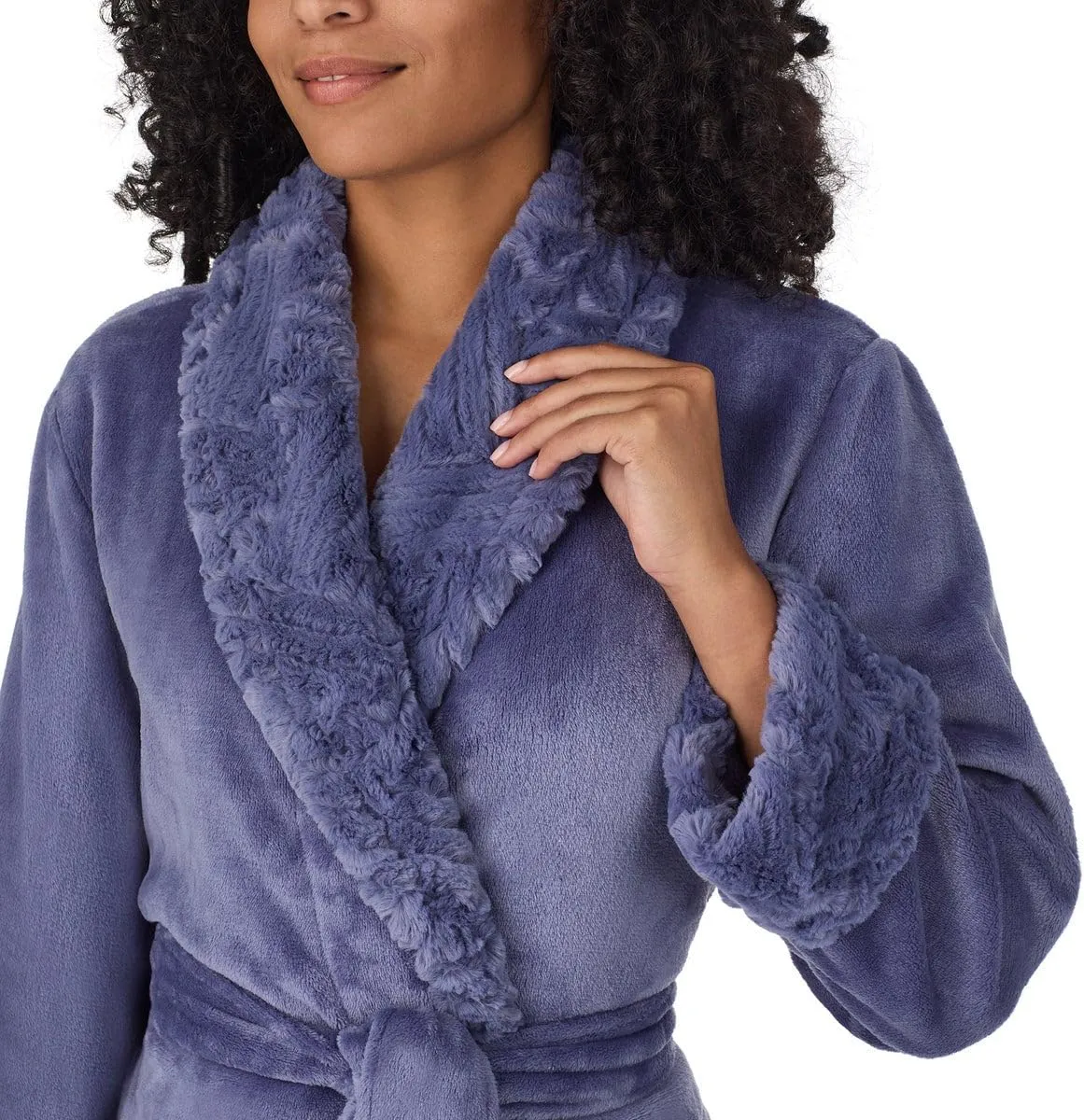 Carole Hochman Women's Shawl Collar Plush Robe