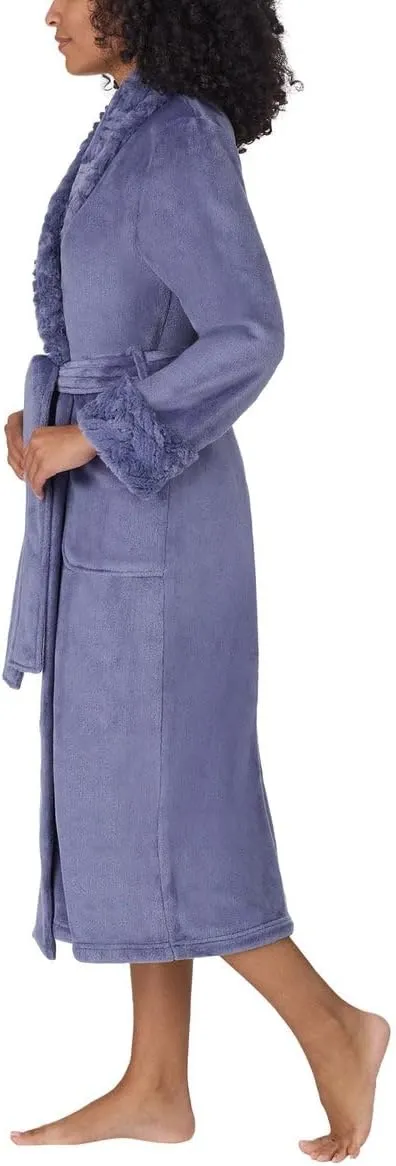 Carole Hochman Women's Shawl Collar Plush Robe