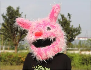Cartoon Helmet Cover,Fluffy Funny Plush Goat/White Rabbit Motorbike Helmet Cover Modular Motorcycle Full Face Integrated Helmet Protective Cover Helmet Cover