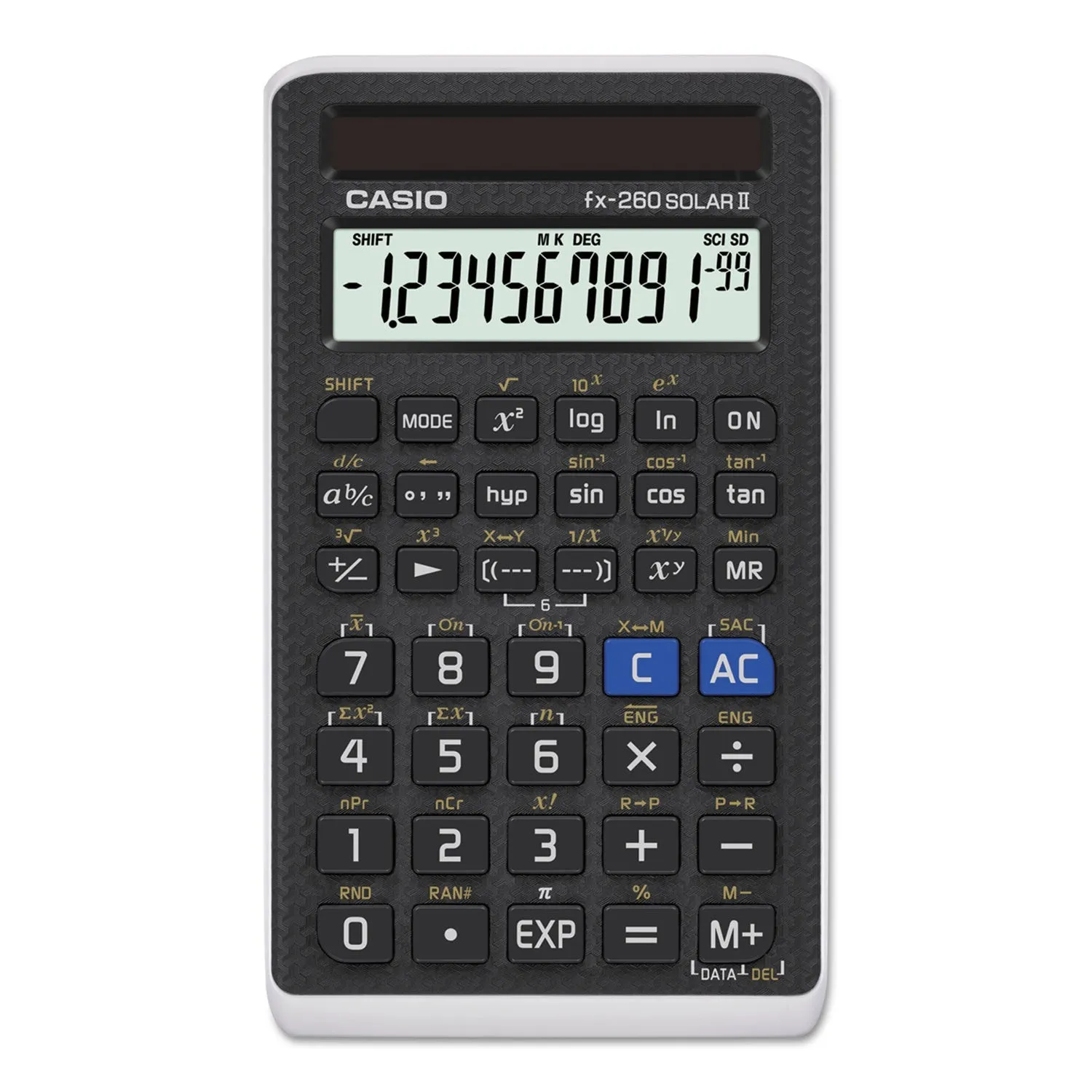 Casio® Fx-260 Solar Ii All-Purpose Scientific Calculator, 10-Digit Lcd, Black