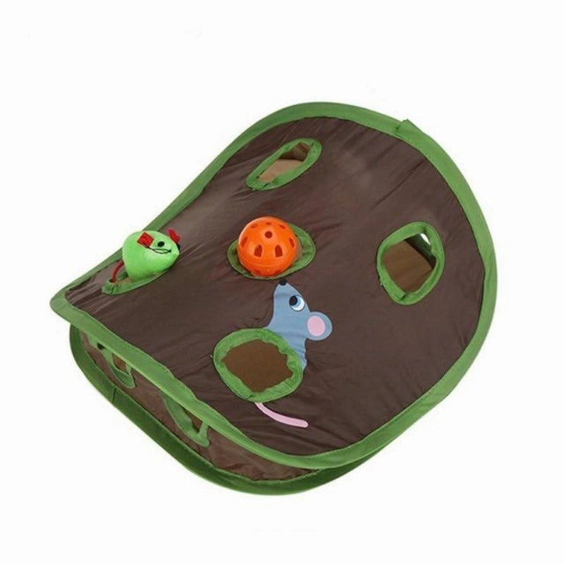 Cat Toy Tent Hide And Seek With Holes - Interactive Cat Toys