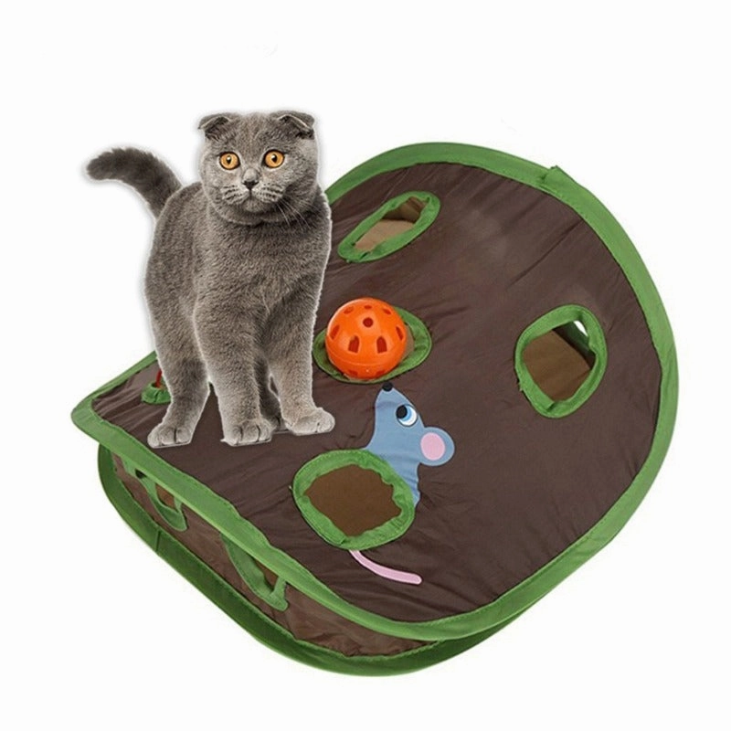 Cat Toy Tent Hide And Seek With Holes - Interactive Cat Toys