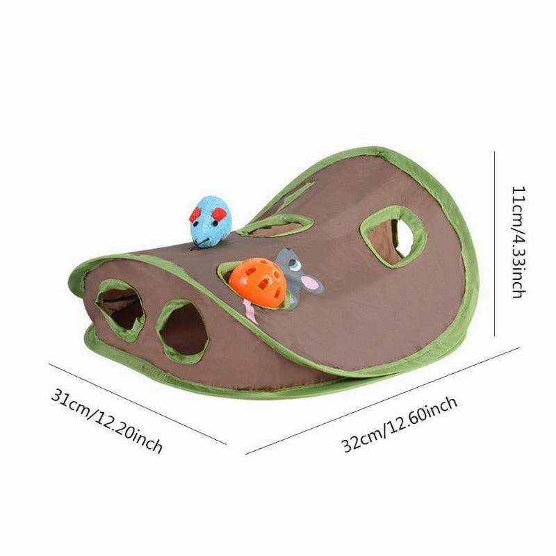 Cat Toy Tent Hide And Seek With Holes - Interactive Cat Toys
