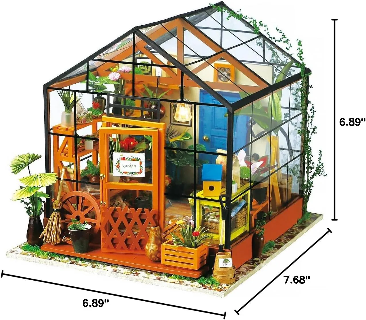Cathy's Flower House Miniature Dollhouse Kit