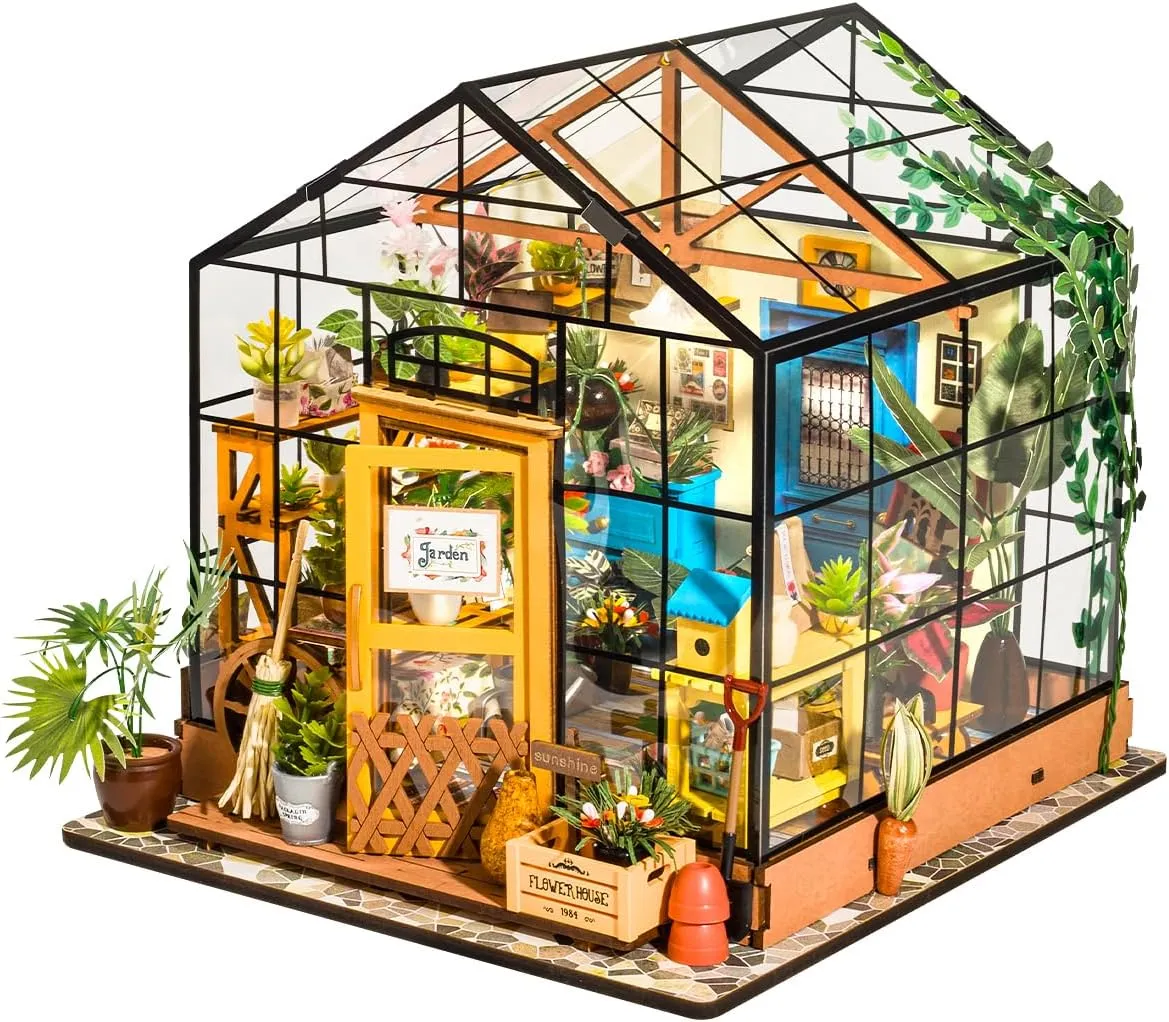 Cathy's Flower House Miniature Dollhouse Kit