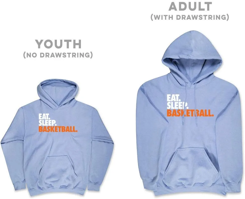 ChalkTalkSPORTS Basketball Standard Sweatshirt | Eat Sleep Basketball | Youth and Adult Sizes