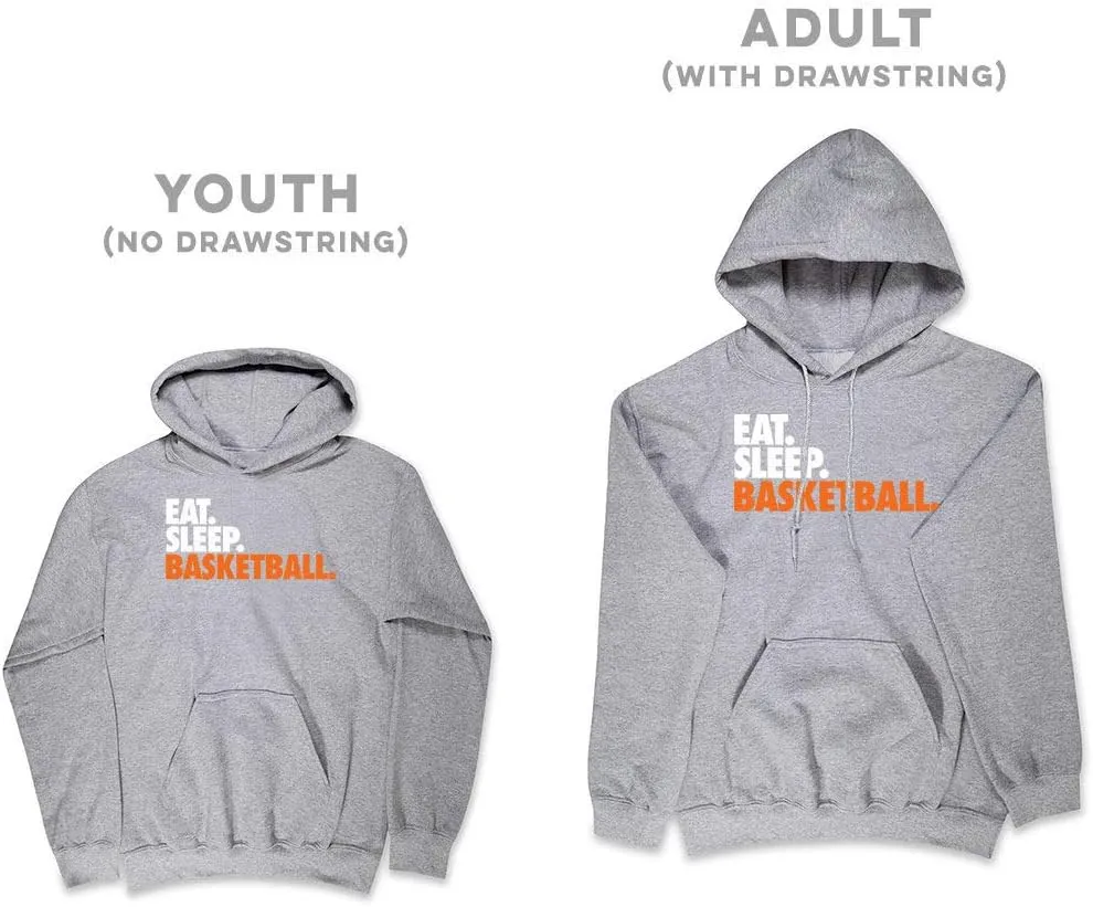 ChalkTalkSPORTS Basketball Standard Sweatshirt | Eat Sleep Basketball | Youth and Adult Sizes