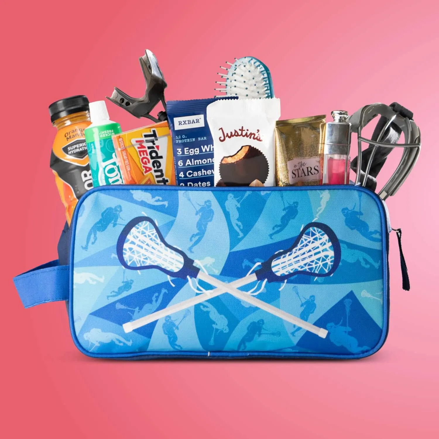 ChalkTalkSPORTS Lacrosse Accessory Bag | Travel Bag Dopp Kit | Love Lax