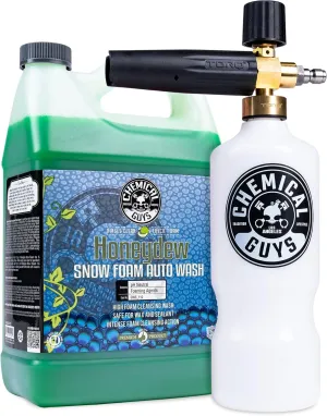 Chemical Guys EQP_312 TORQ Professional Max Foam 8 Cannon & Honey Dew Snow Foam Soap Kit, Safe for Cars, Trucks, SUVs, RVs & More, 128 fl oz (1 Gallon)