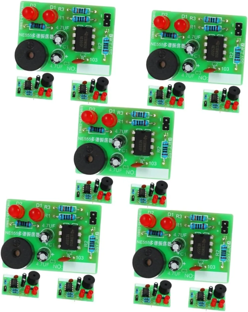 CHILDWEET 15sets Flash Circuit Kit for Electronic Soldering Practice Easy Assembly Soldering Projects for Beginners Educational Tool for Learning Electronics