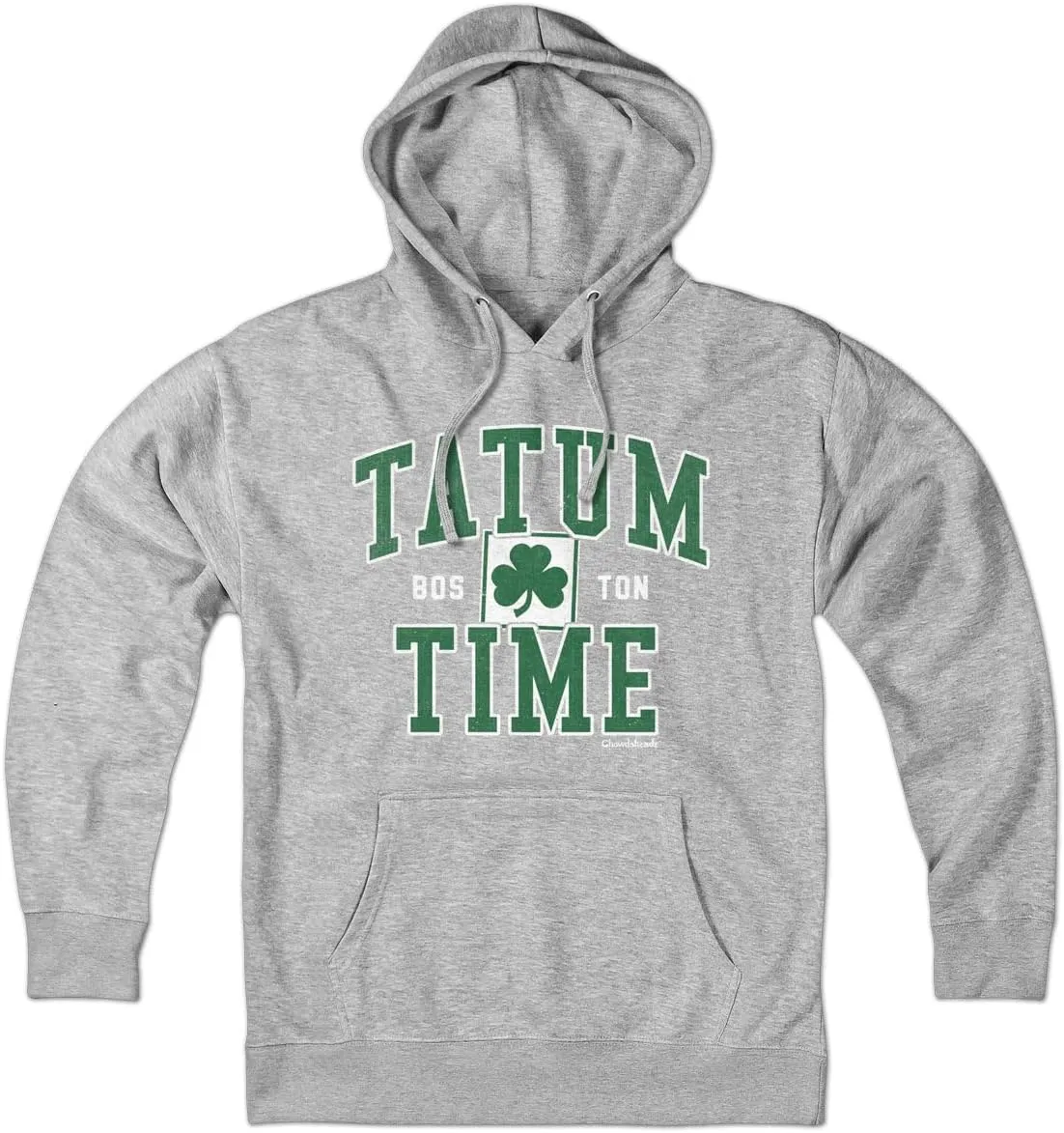 Chowdaheadz Tatum Time Boston Hoodie – Unisex Lightweight Charcoal Sweatshirt