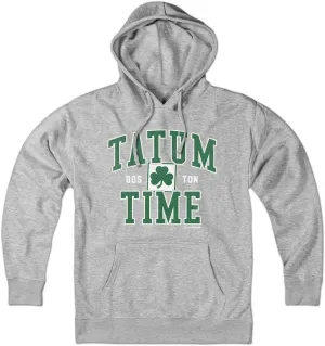 Chowdaheadz Tatum Time Boston Hoodie – Unisex Lightweight Charcoal Sweatshirt