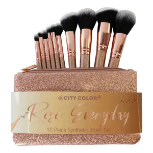 City Color Cosmetics - Rose Everyday 10 piece Brush Set