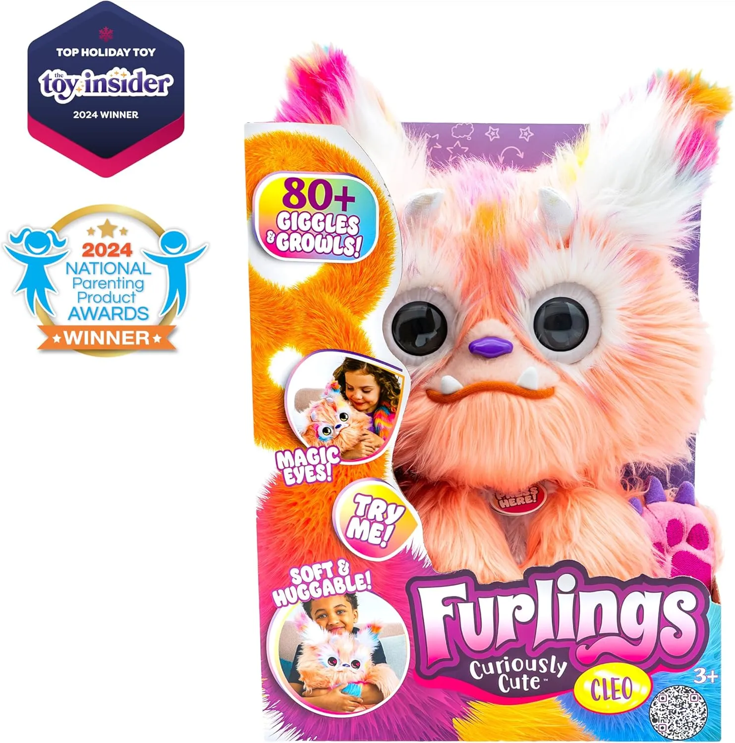 Cleo - 13" Interactive Plush Toy, 80  Sounds & Animations, Gift for Girls & Boys 3 