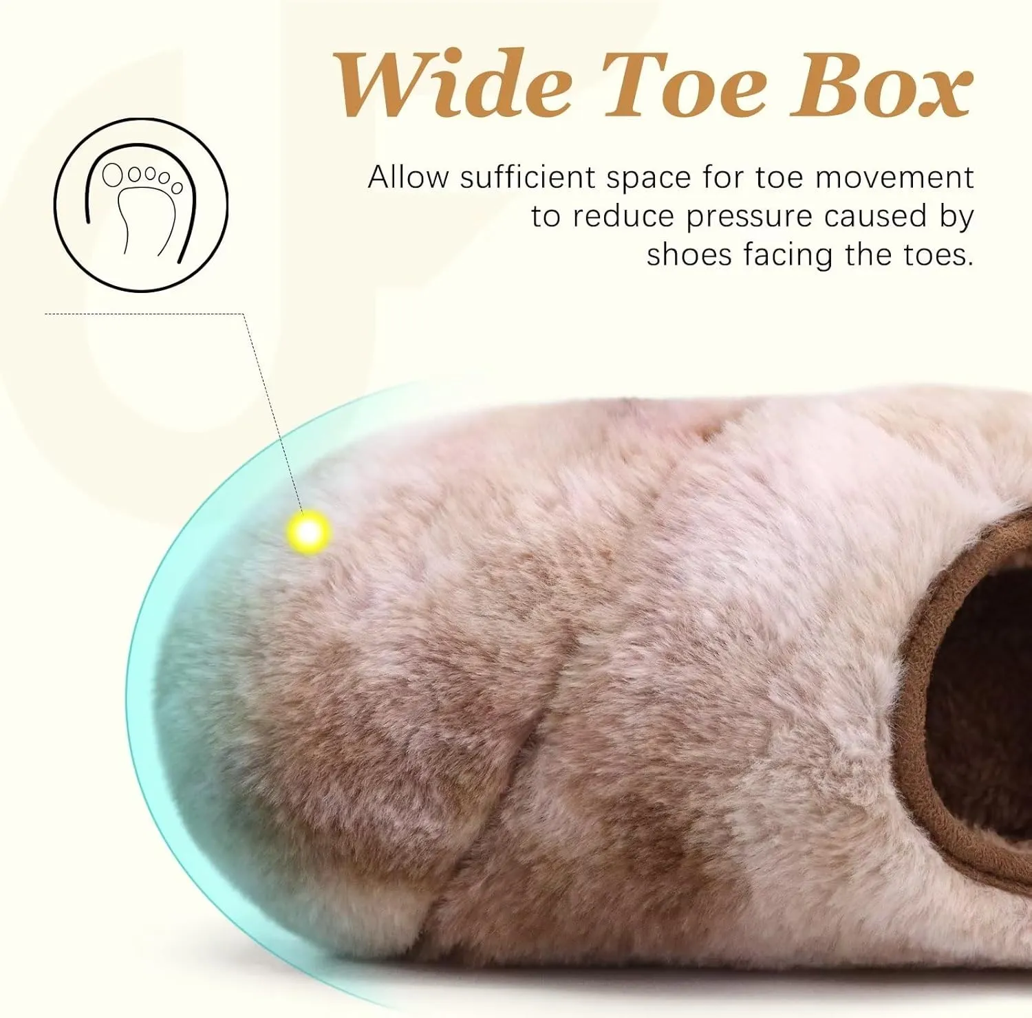 COFACE Women House Slippers Memory Foam Fluffy Slippers Ladies House Shoes Indoor Outdoor