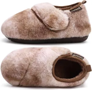 COFACE Women House Slippers Memory Foam Fluffy Slippers Ladies House Shoes Indoor Outdoor
