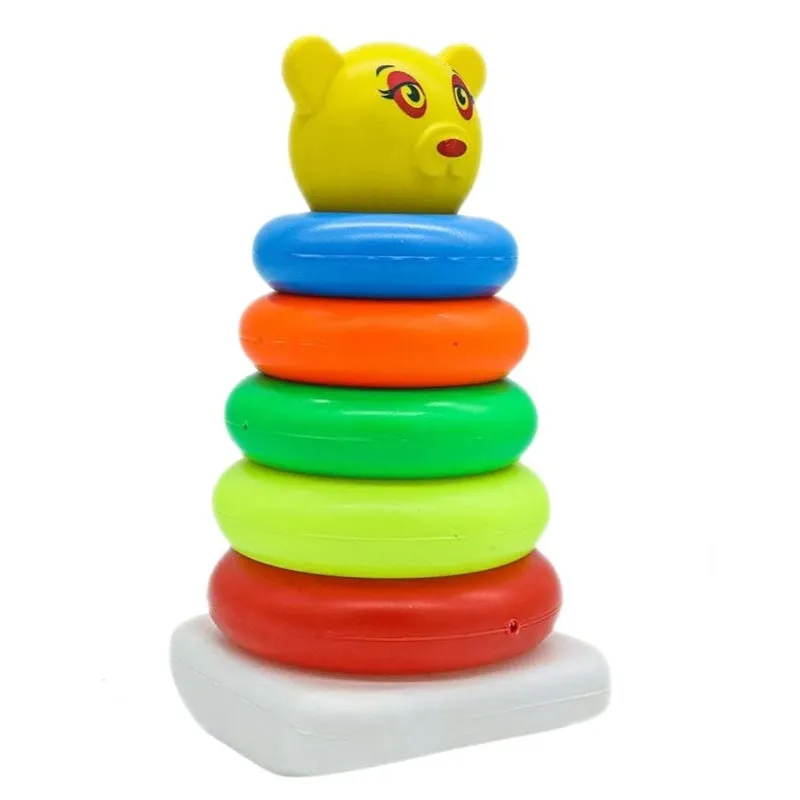 Colorful Stacking Ring Toys - 5 Pieces (1-2 Years)