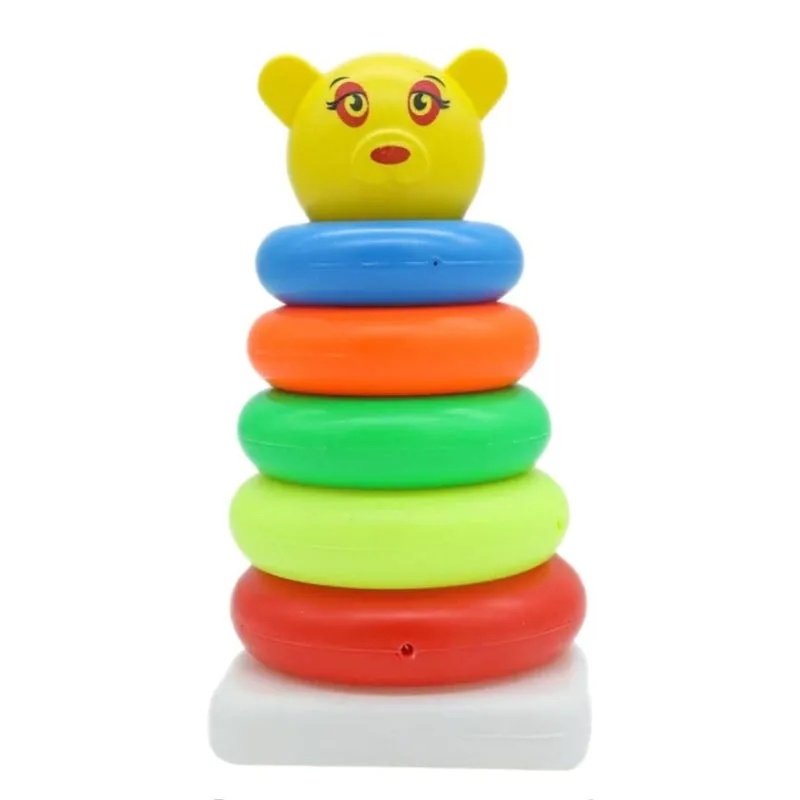Colorful Stacking Ring Toys - 5 Pieces (1-2 Years)