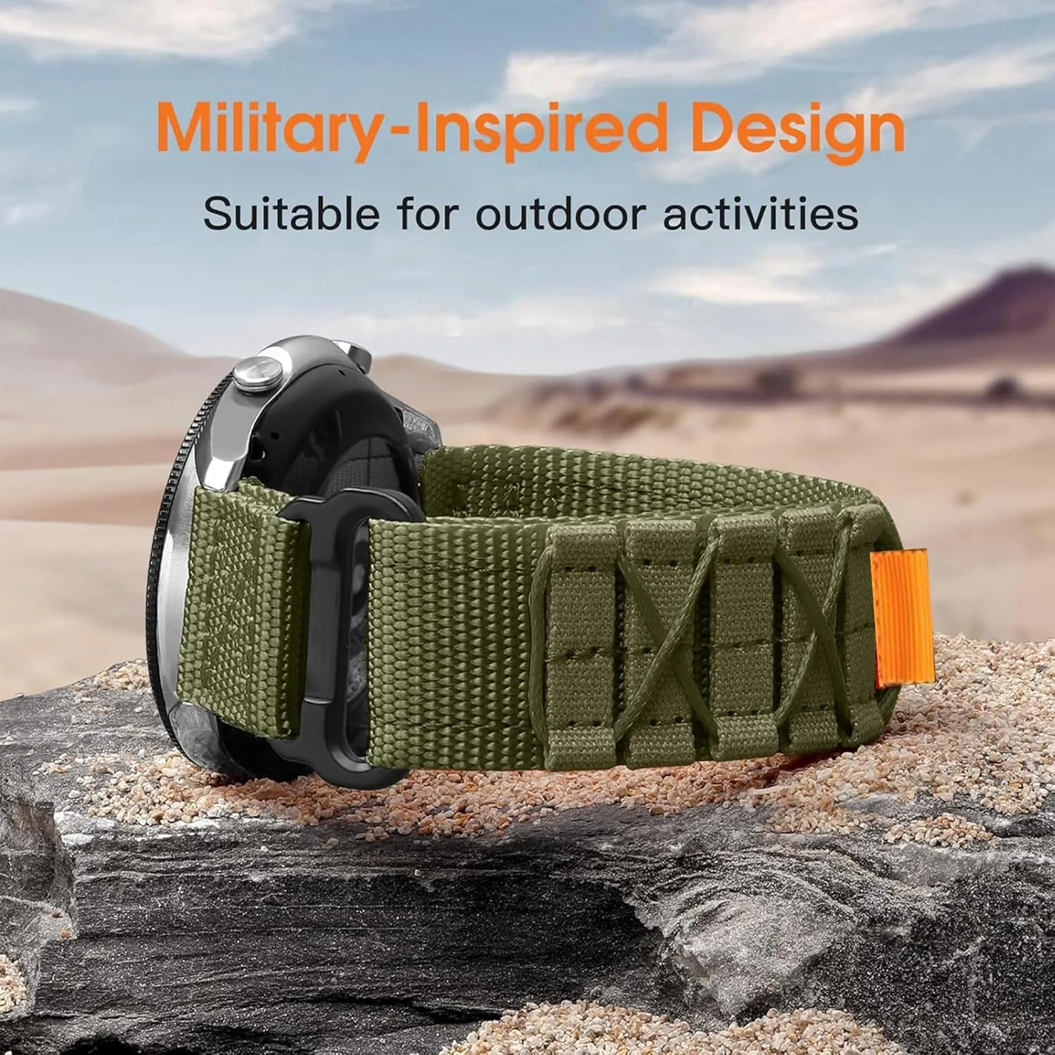 Compatible with WHOOP 4.0 Bands with Case, Quick Release Rugged Nylon Sports Strap with Woven Loop Design Compatible with WHOOP 5.0 PEAK, LIFE MG, One, 4.0, 3.0