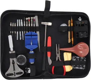 Complete Watch Repair Kit with Battery Replacement Tools, Link Removal Set, and Opener Durable Alloy Steel Construction, Portable Carrying for Easy Storage and Transpo