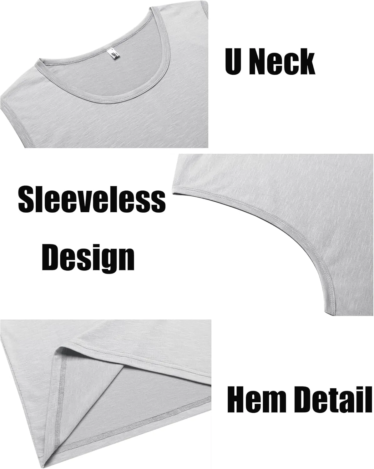 COOFANDY Men's Workout Tank Top 2 Pack Casual Soft Sleeveless Gym Muscle Shirts Bodybuilding Tee