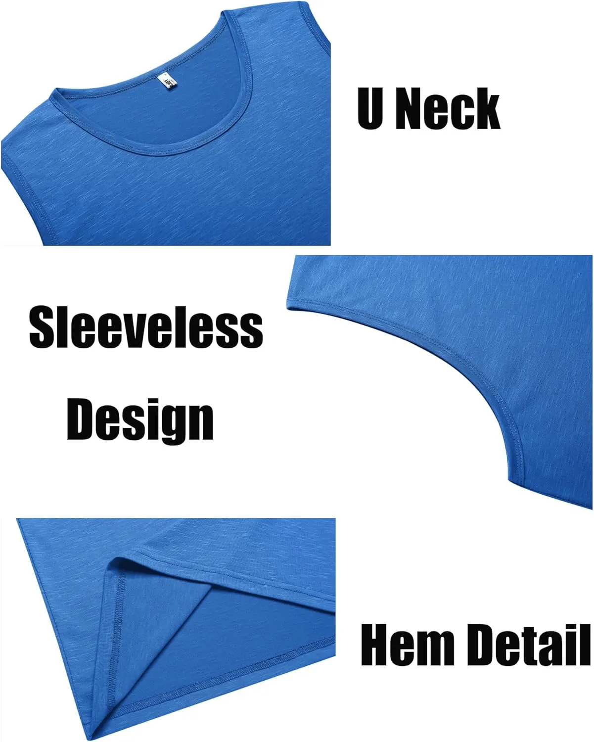 COOFANDY Men's Workout Tank Top 2 Pack Casual Soft Sleeveless Gym Muscle Shirts Bodybuilding Tee
