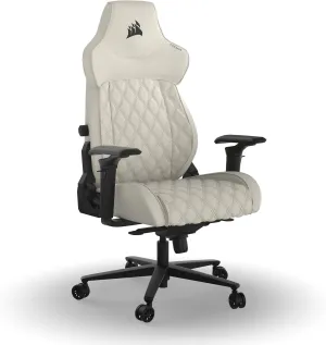 Corsair TC500 Luxe Gaming Chair – Premium Breathable Fabric – Wide Seat – Five-Way Adjustable Armrests – Adjustable Built-in Lumbar Support – 90-160 Degree Recline – Frost