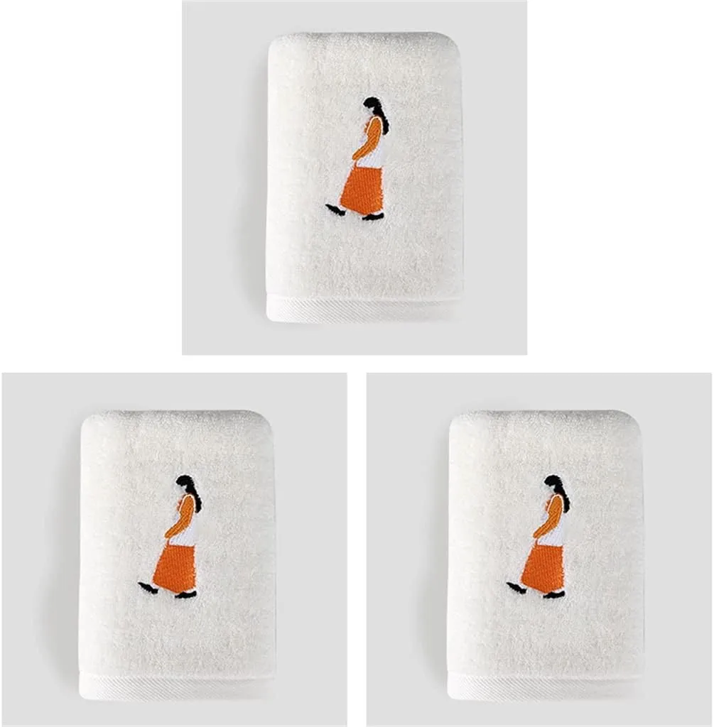 Cotton Face Wash Household Female and Male Bath Thin Section Wiping Face Couple Absorbent Towel(E)
