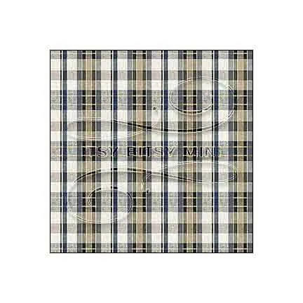 Country Plaid - Dollhouse Wallpaper