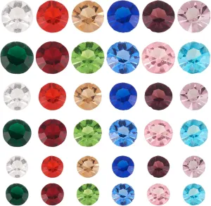 Craftdady 180pcs Crystal Birthstone Floating Charm Round Faceted Glass Tiny Bead Charm 3-5mm for Glass Living Floating Memory Locket Bracelet Pendant Necklace