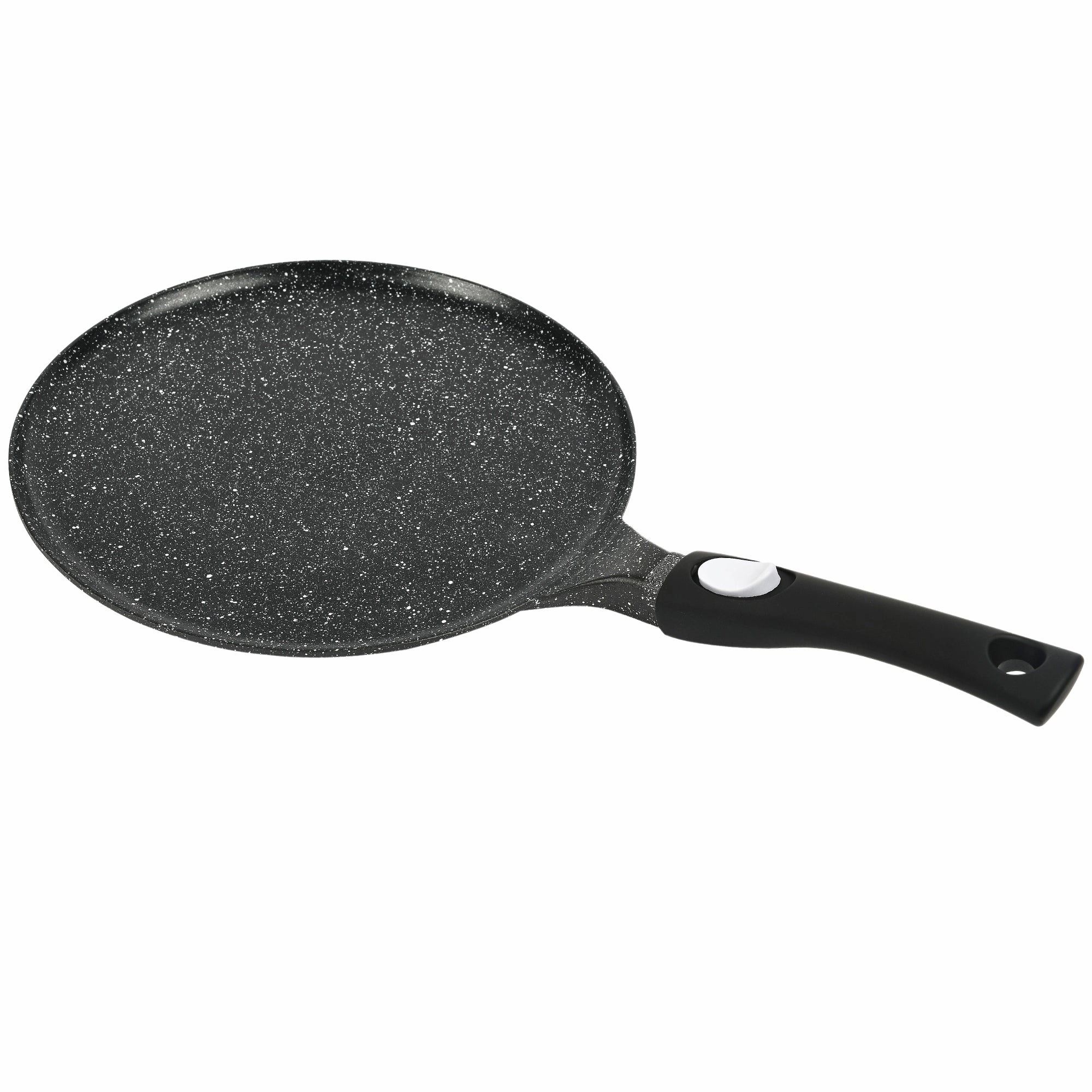 Crepe Pan - 32 cms - Suitable for all Hob Types including Induction - Oven-Safe - Non-Stick Stone-Like Coating - Removal Handle
