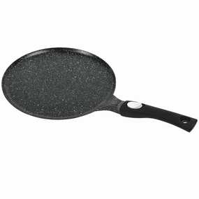 Crepe Pan - 32 cms - Suitable for all Hob Types including Induction - Oven-Safe - Non-Stick Stone-Like Coating - Removal Handle