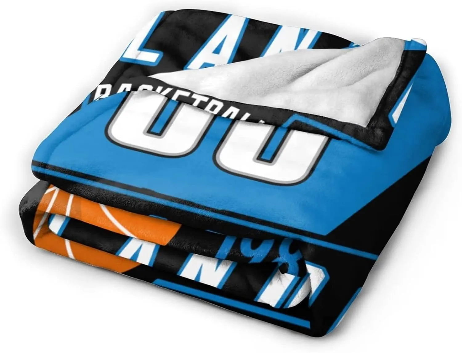 Custom Basketball Throw Blankets Personalized Ultra-Soft Micro Fleece Blankets with Name Numbers for Fans Gifts