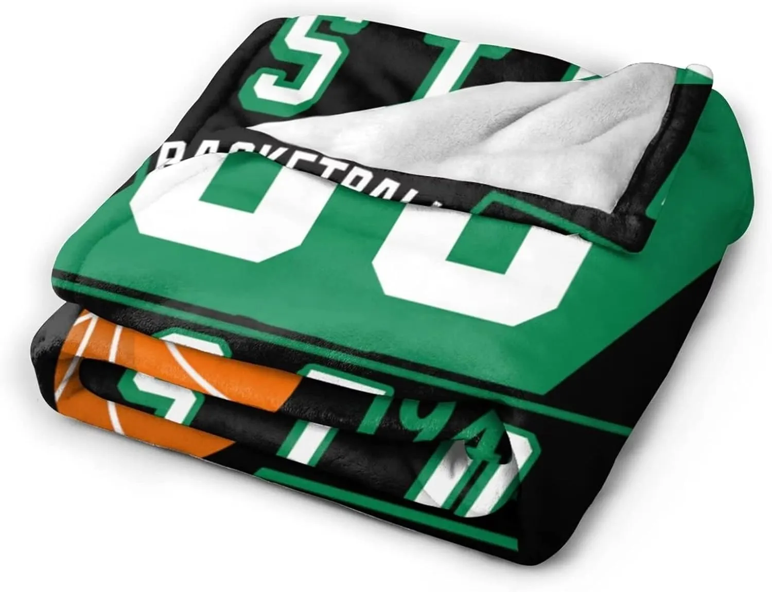 Custom Basketball Throw Blankets Personalized Ultra-Soft Micro Fleece Blankets with Name Numbers for Fans Gifts