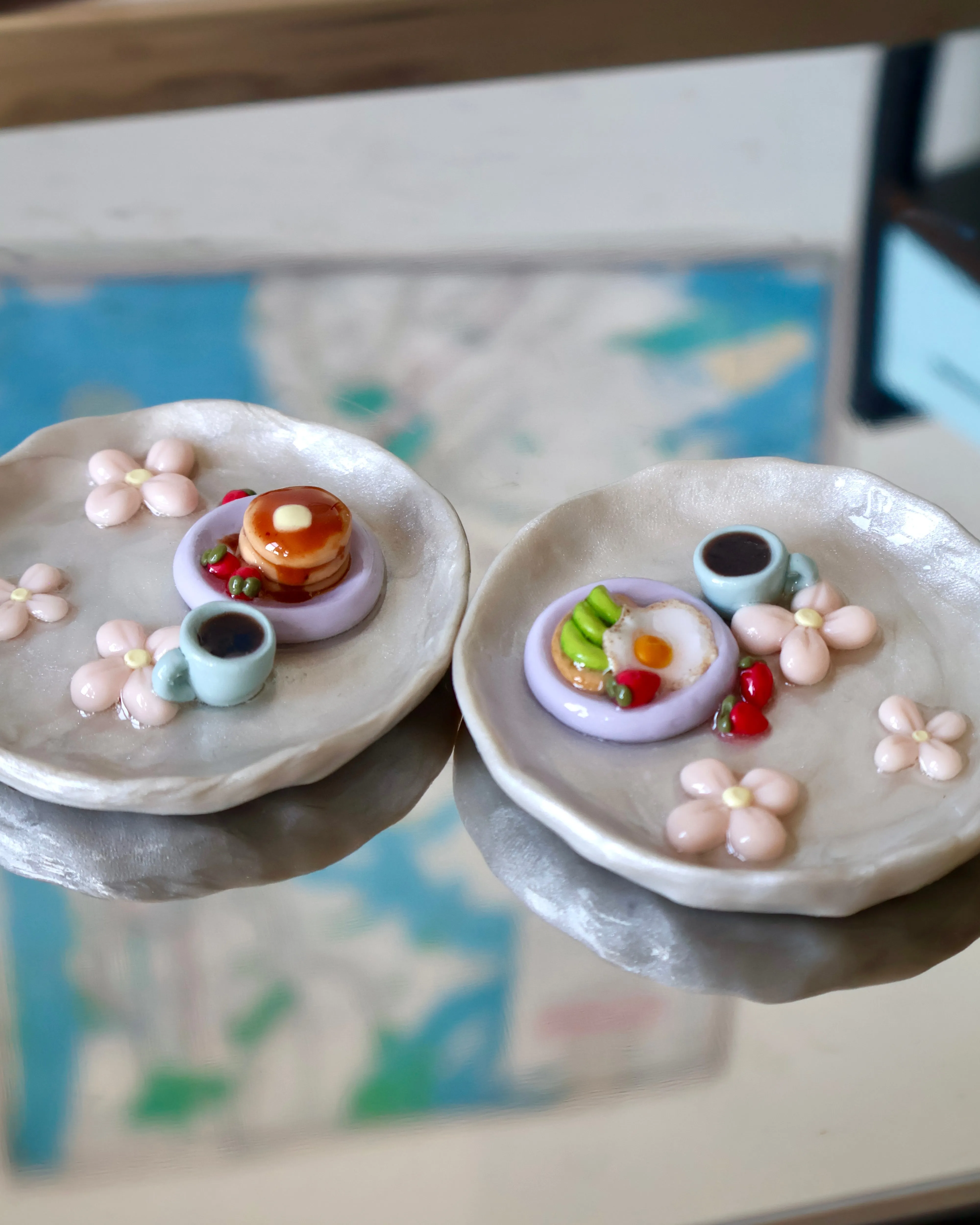 Customizable Breakfast Trinket Dish/Ring Holder