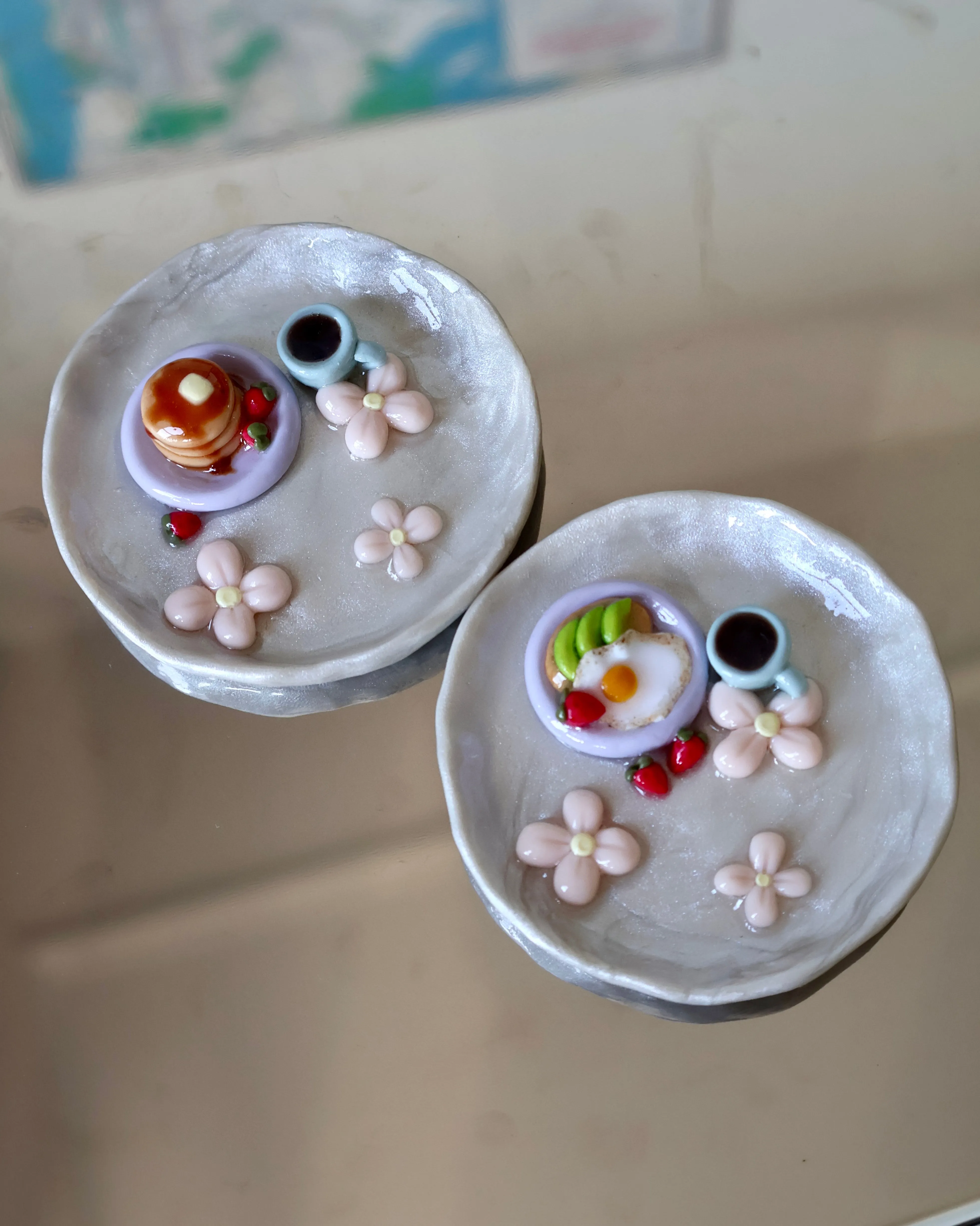 Customizable Breakfast Trinket Dish/Ring Holder