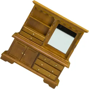 Cute Mini Dresser Toy Miniature Dollhouse Furniture DIY Decorative Miniature Scene