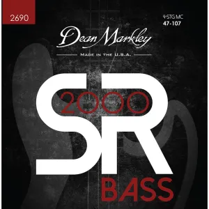 Dean Markley Sr2000 Bass Guitar Strings  Medium Custom 4 Str 47-107