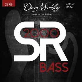 Dean Markley Sr2000 Bass Guitar Strings  Medium Custom 6str 27-127