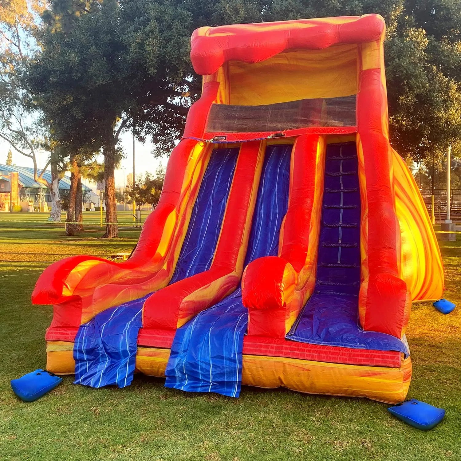 Deluxe Extra Durable Vinyl Sand Bags, Anchor Safety Product for Inflatable Bounce House, Water Slides, Canopies and Tents, Holds 50 Pound Capacity, 4 Pack