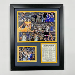 Denver Nuggets | 2022-2023 NBA Champions | Framed Photo Collage | 2 Sizes and Styles | (Mosaic, 12"x15")