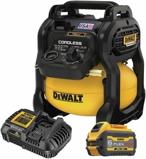 DEWALT 20V MAX* Portable Cordless Air Compressor Kit, 2.5 Gallons, 140 PSI, Brushless with Battery & Charger (DCC2520T1)