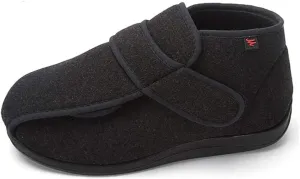 Diabetic Shoes for men, Adjustable House Shoes Warm Plush Fleece Comfortable Non-Skid Relief for Wide Swollen Feet, Elderly, Diabetes, Swelling, Edema, Arthritis