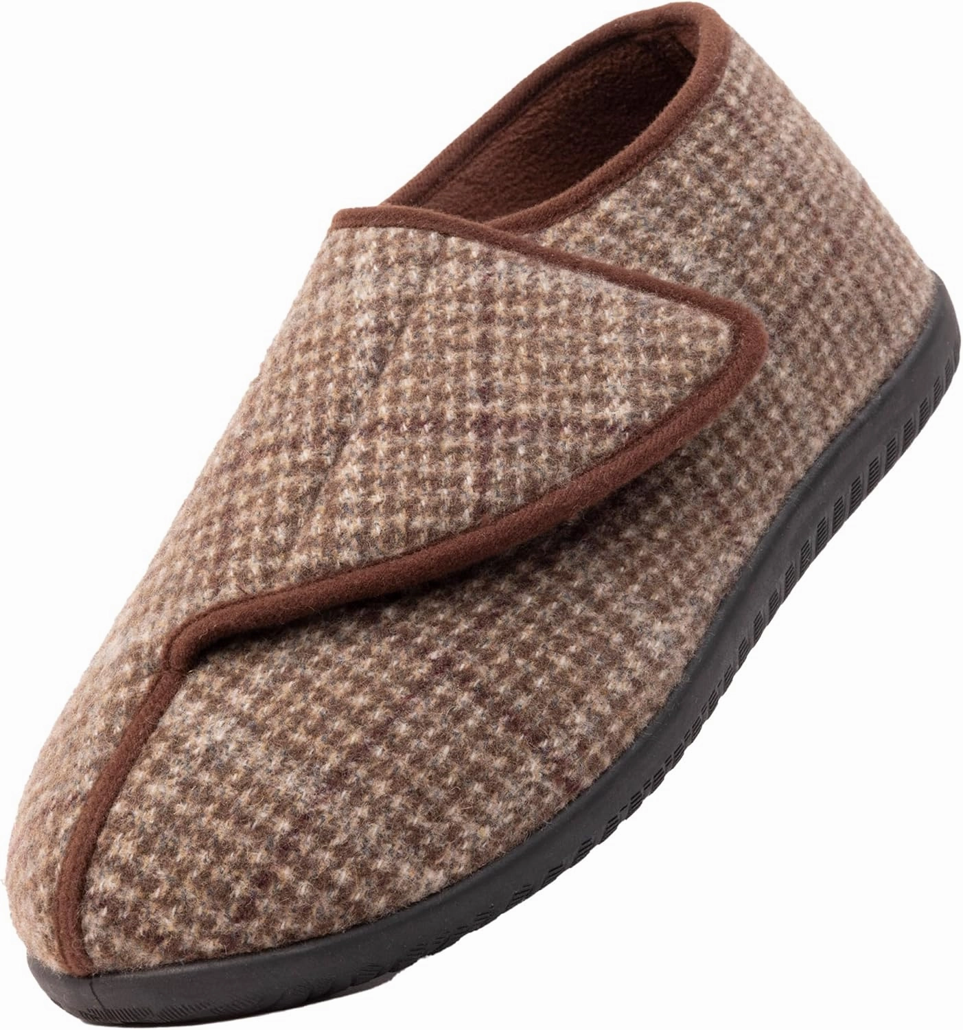 Diabetic Shoes for Men Extra Wide Width Adjustable Men's Diabetic Shoes with Plush Lining Diabetic Slippers for Men Extra Wide Width Foot Pain Relief