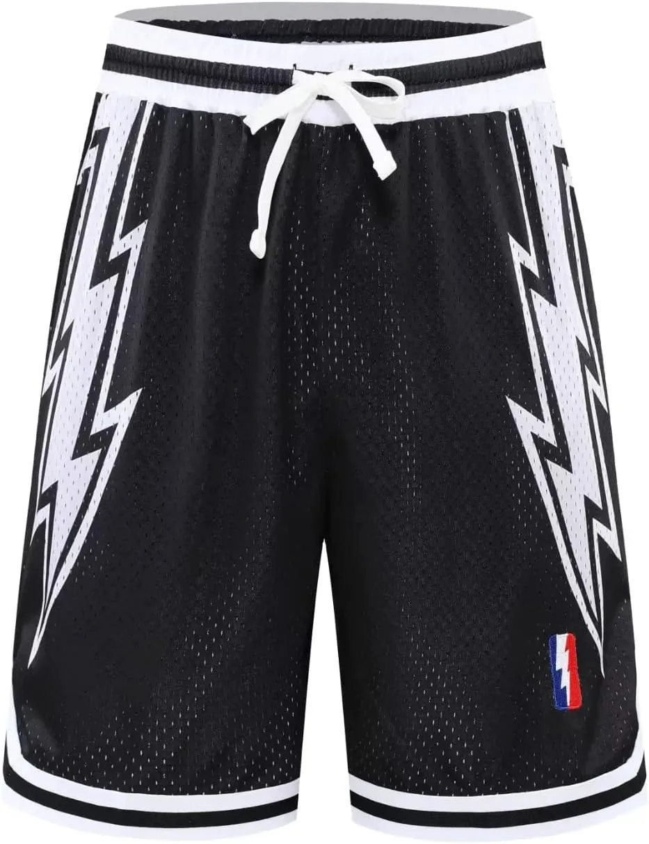 DIOTSR Mens Basketball Shorts Casual Retro Graphic Shorts Athletic Running Shorts Streetwear Designer Shorts with Pockets